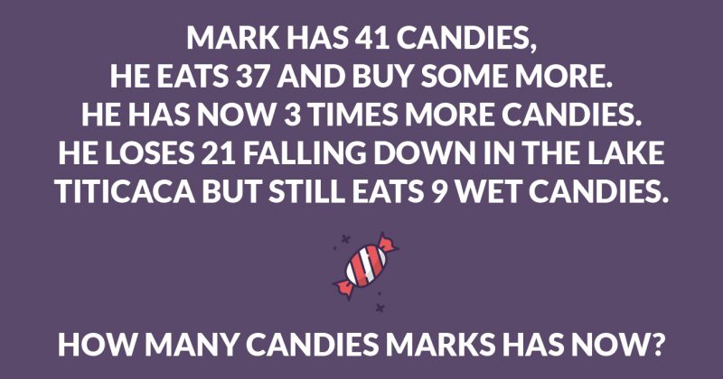 how many candies marks has now?
