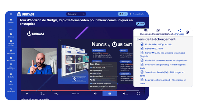 Accessibilité player Nudgis