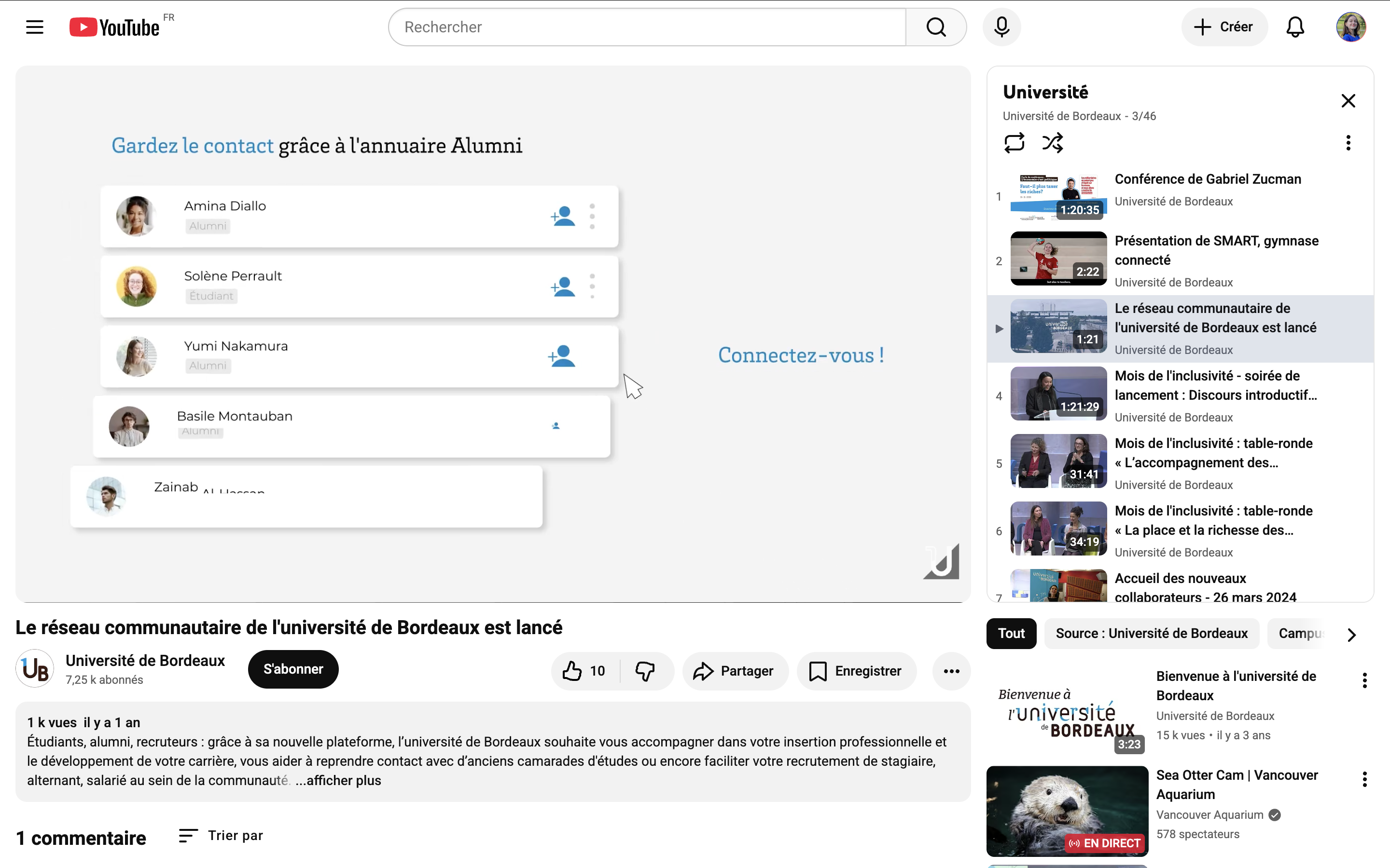 YouTube - player